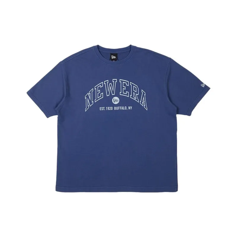 New Era T Shirts Unisex Gray Blue-0