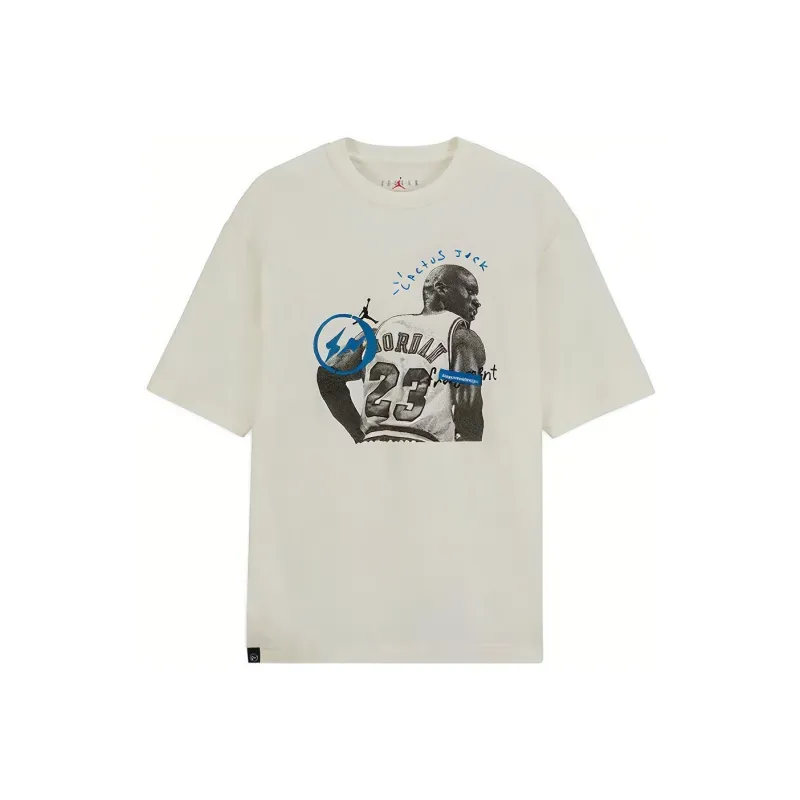 Travis Scott X JORDAN X Fragment Design T shirt-0