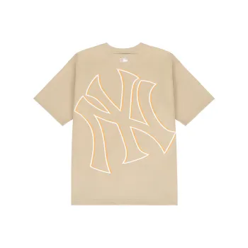 MLB T Shirt Unisex Beige Yellow