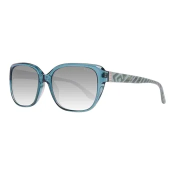 ELLE Irregular Shape Sunglasses Women's Blue
