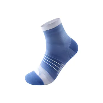 Anta Running Collection Mid Calf Socks Unisex 1 Pack Blue/Light Blue/Pure White