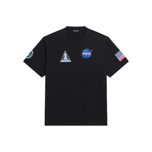 Balenciaga Women'ss Nasa Space Multi Patch T Shirt