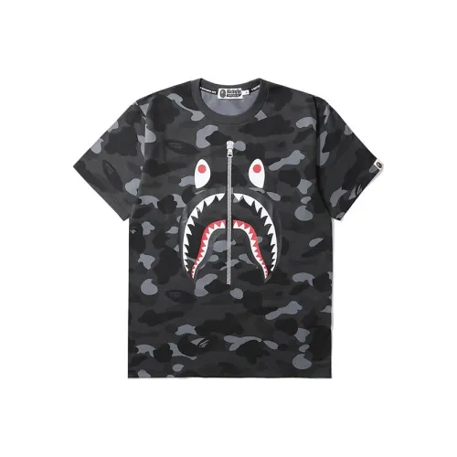 A BATHING APE Woodland Camo Shark Tee