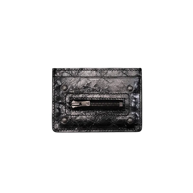 GROTTO Cow Leather Card Holder Unisex Multicolor-5