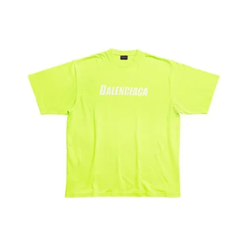 Balenciaga SS23 T-Shirt Loose Fit Style Unisex Neon Yellow