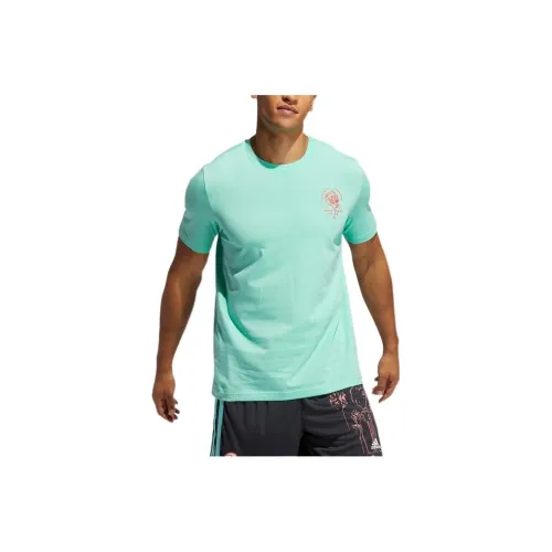Adidas T Shirts Men Mint Green