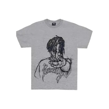 Revenge Straight T Shirt Men's Gray