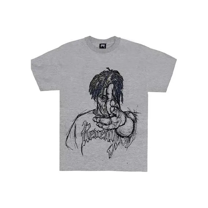 Revenge Straight T-Shirt Men's Gray-0