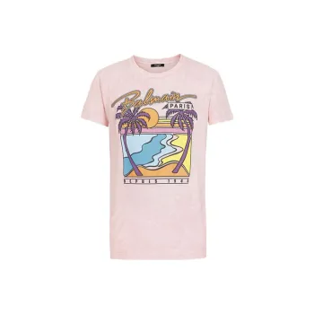 BALMAIN T-Shirts Men Pink