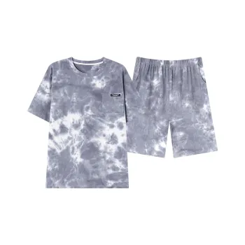 BONAS Pajama Set Men's Dark Color Marble