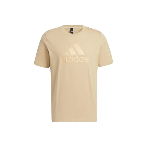 Adidas Set in Sleeve T Shirt Men's Brown