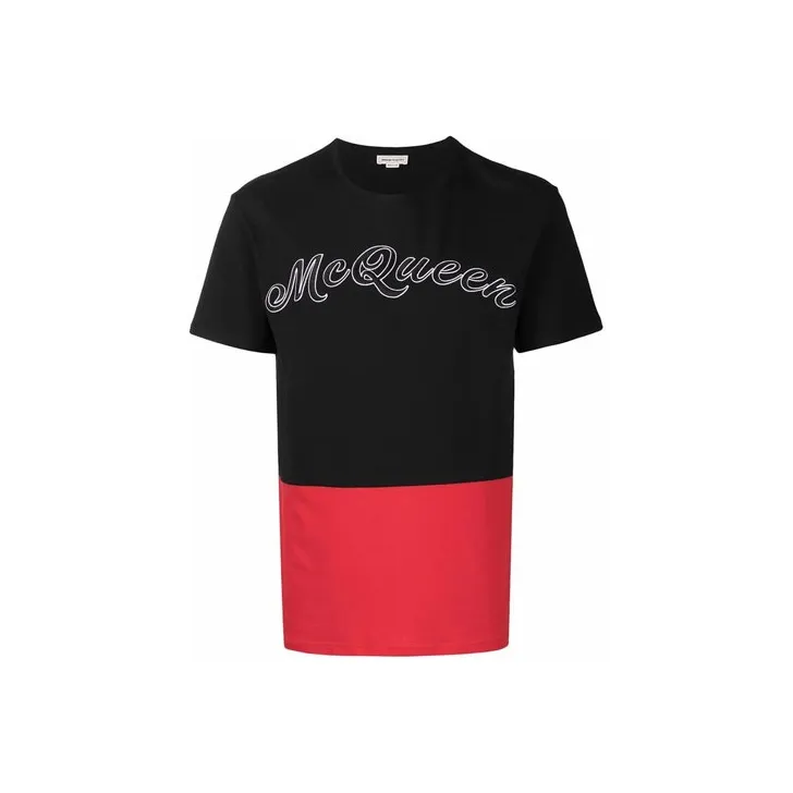 Alexander McQueen T Shirts Men Black-0