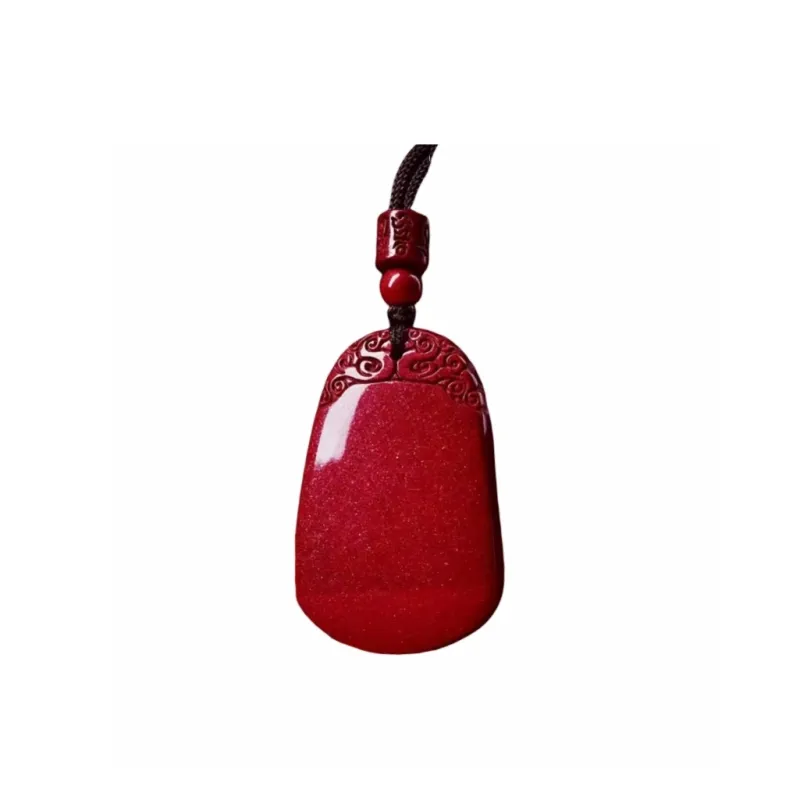 Jing Ruyu Cinnabar Jade Necklaces Unisex-0