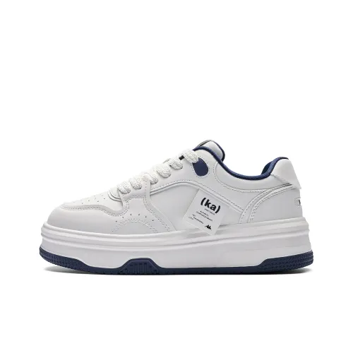 Kappa Back to Back Anti Slip Wear Resistant Low Top Skateboard Shoes Women's White