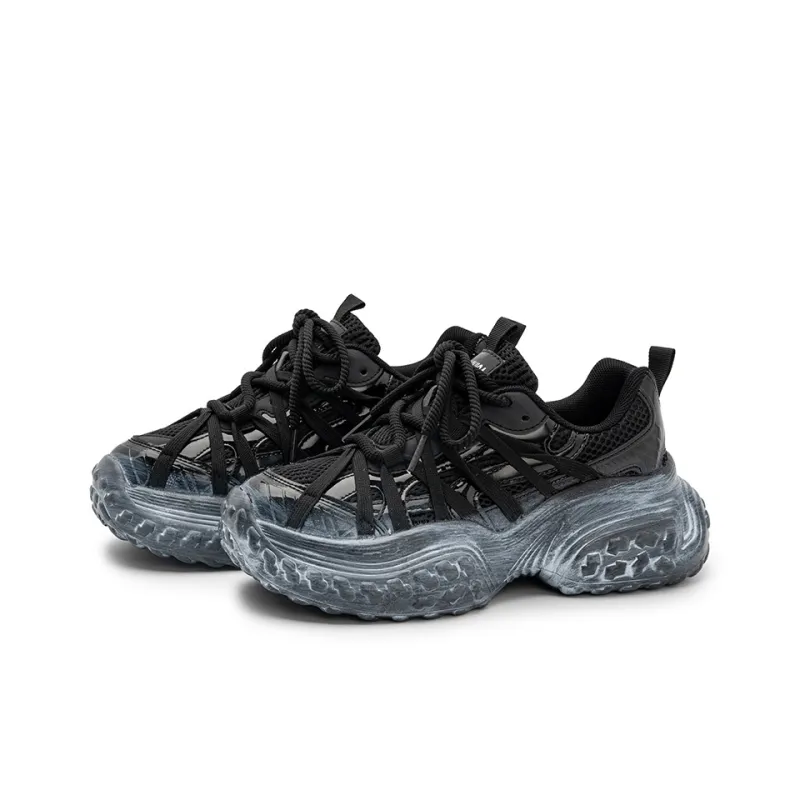 Snow Know The Answer SKTA Anti Slip And Wear Resistant Lightweight Low Top Chunky Sneakers Unisex-2