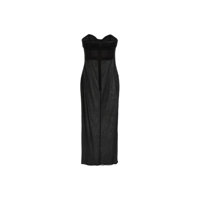 Magda Butrym Strapless Bustier Midi Dress-1
