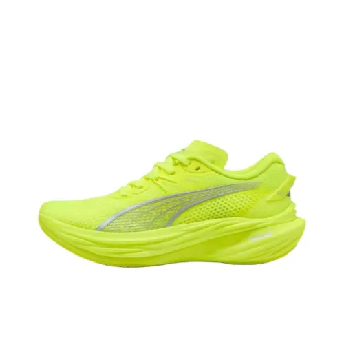 PUMA Deviate NITRO 3 Anti Slip Wear Resistant Low Top Running Shoes Women's Green