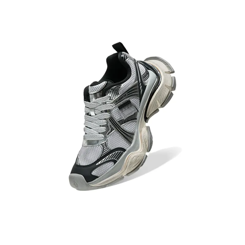 HajimeSorayama x VESSEL Low Top Casual Shoes Unisex Silver Black-3