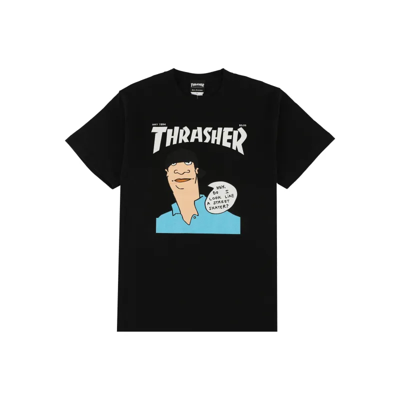 Thrasher T-Shirt Japan Version Unisex Black-0