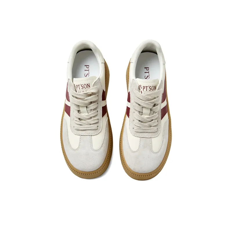 PT'SON German Army Trainers Low Top Skateboard Shoes Women's-4