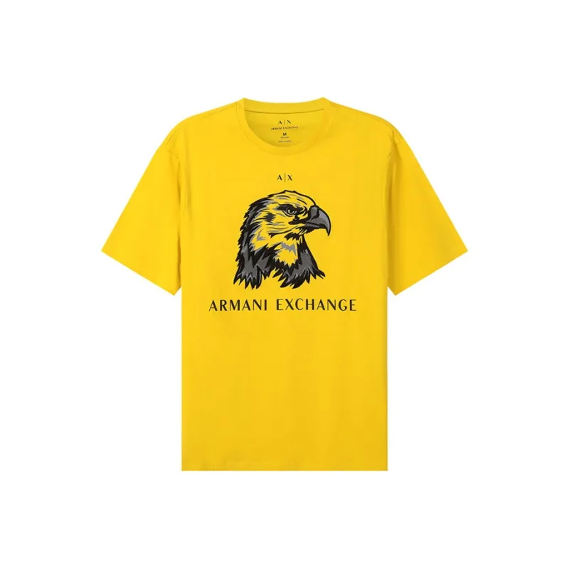 ARMANI EXCHANGE T-Shirts Men Orange Yellow-0