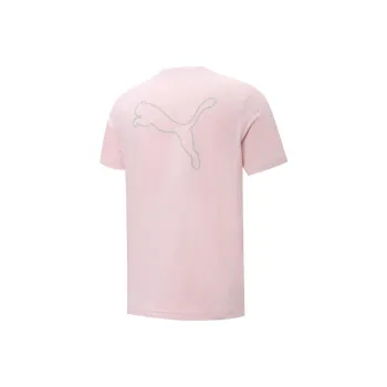 PUMA Back Big T Shirts Unisex Pink
