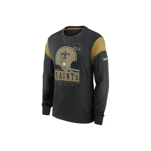 Nike Rewind Playback Helmet NFL New Orleans Saints Men's Long-Sleeve T-Shirt