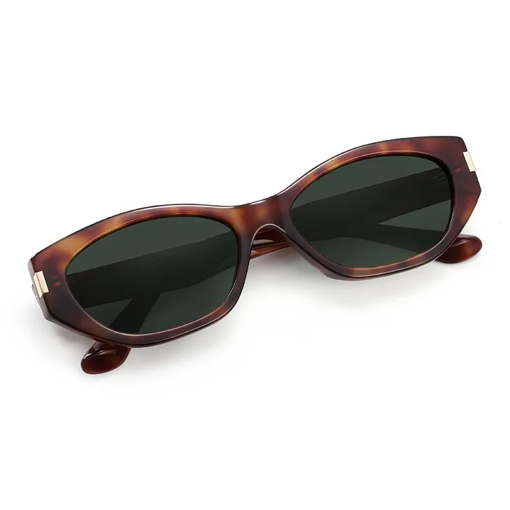 Morakot Plate Frame TR/Memory Plastic Cat Eye Sunglasses Unisex-2