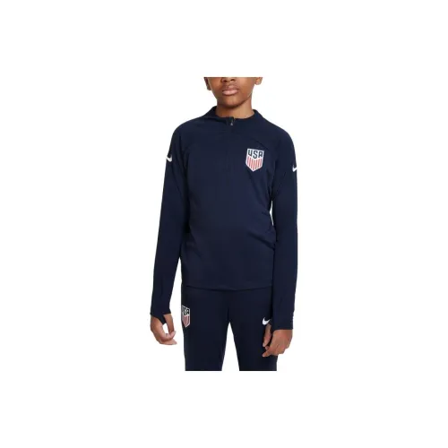 Nike T-Shirts Kids Obsidian White