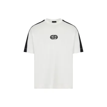 EMPORIO ARMANI Logo-print Color-block T-shirt