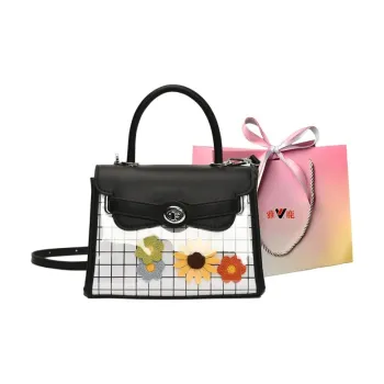 Yalu PU Shoulder Bag, Crossbody Bag, Handbag Women's Black/Pink/White