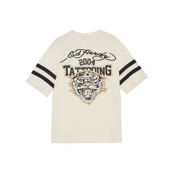 Ed Hardy T-Shirts Men Ivory White E1PBM095