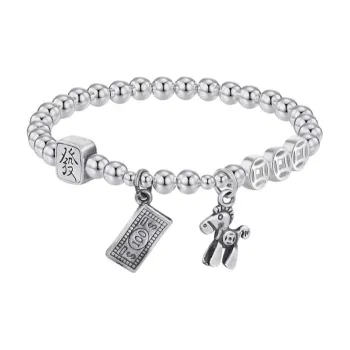 U state 999 Fine Silver Pure Silver Bracelets Women's