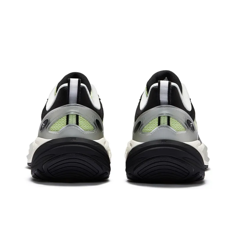 FILA FUSION Anti Slip Wear Resistant Low Top Casual Running Shoes Men's Green Silver-5