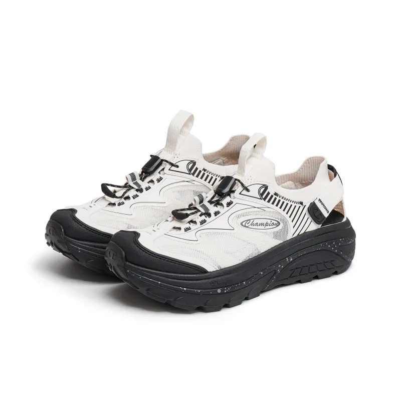 Champion Starlight Sandals One Strap Sandals Men's Milk White Black-1