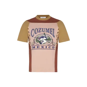 Marine Serre T-Shirts Men Brown
