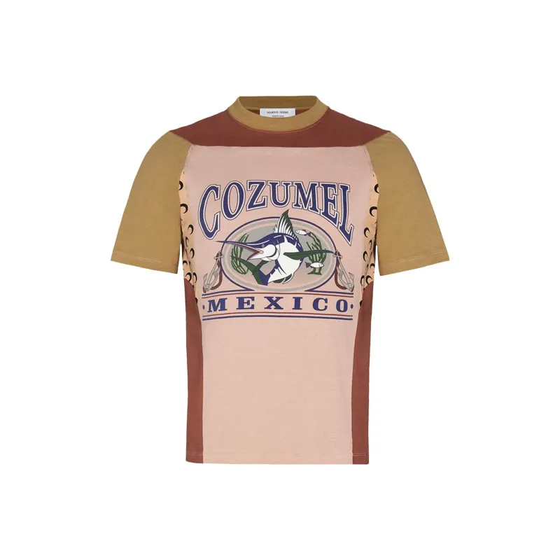 Marine Serre T-Shirts Men Brown-0