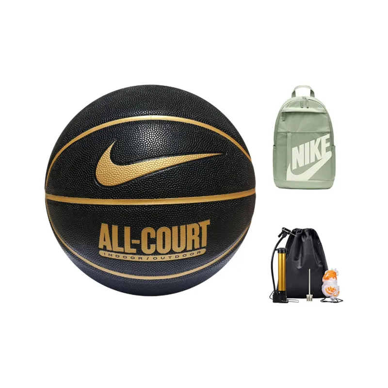 Nike Synthetic Leather Basketball Black Gold Size 7 Ball Training-3