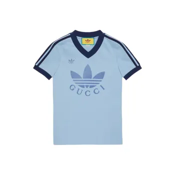 GUCCI X Adidas V Neck T Shirt