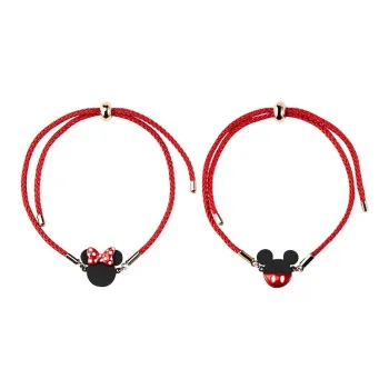 AJIDOU Fabric Bracelets Unisex Red