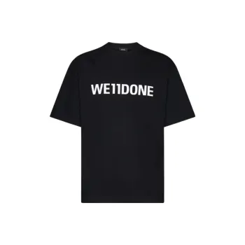 WE11DONE Logo print Cotton T shirt