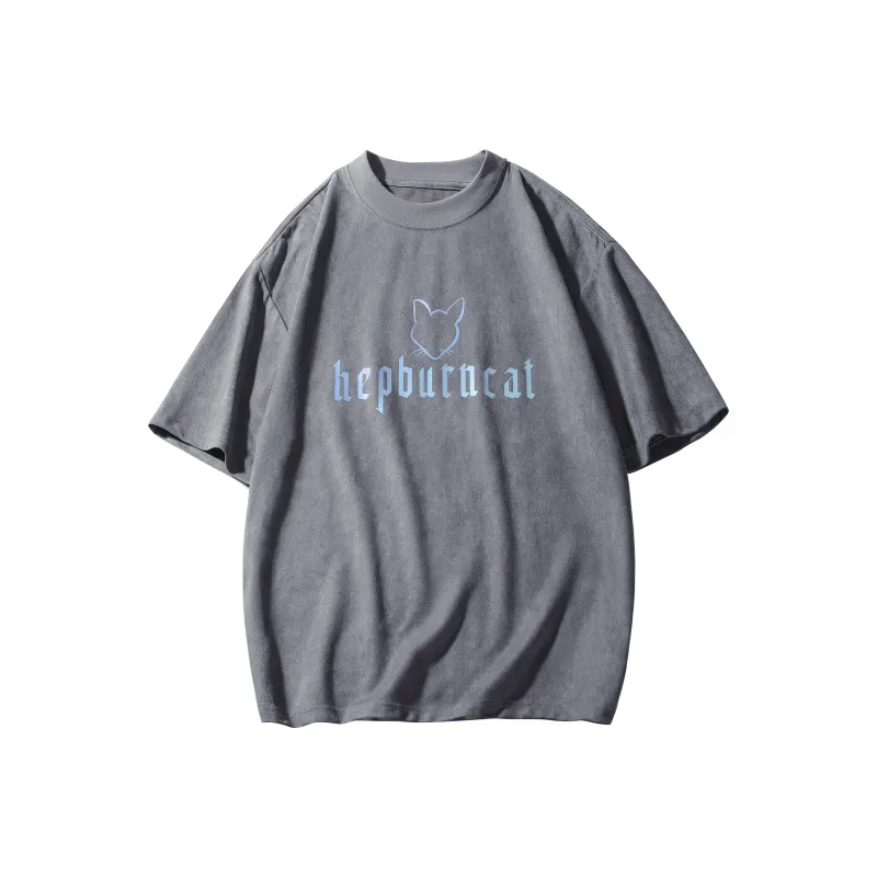 Hepburn Cat T-Shirts Unisex-12