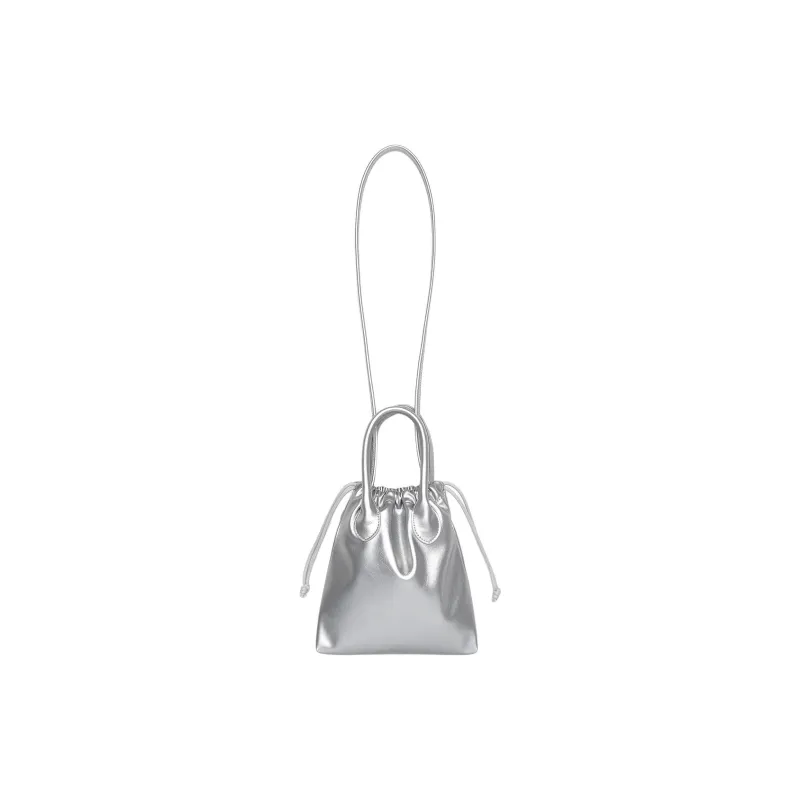 Lee Synthetic Leather Shoulder Bag, Crossbody Bag, Handbag Mini Women's Silver-1