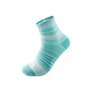 Anta Running Collection Mid Calf Socks Unisex 1 Pack Mirror Lake Blue/Light Ice Blue/Pure White