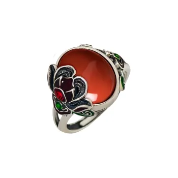 Xiaoyinjiang Agate Rings Unisex