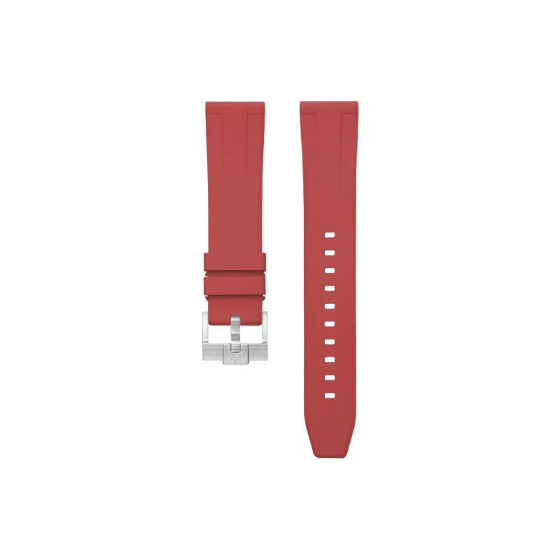 VAGENARI Flat Head One Size 18 19 20 21 22 23 24mm Extended Length, Compatibility Watch Band Fluoroelastomer Material-6