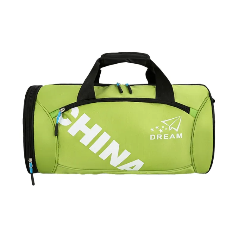 Dusen Kangaroo Nylon Gym Bag Unisex Black/Red/Green/Blue/Rose Red-2