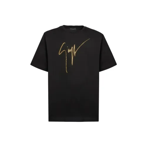 Giuseppe Zanotti Rhinestone embellished Logo T shirt