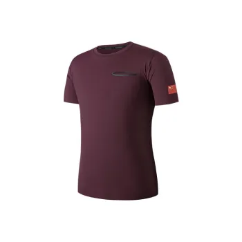Anta Sharp Goods Series T-Shirt Men's Burgundy