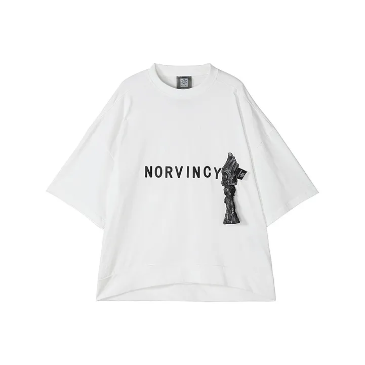 NORVINCY Comfortable And Breathable Sweat Wicking 100% Cotton Short Sleeved T Shirts Unisex-4